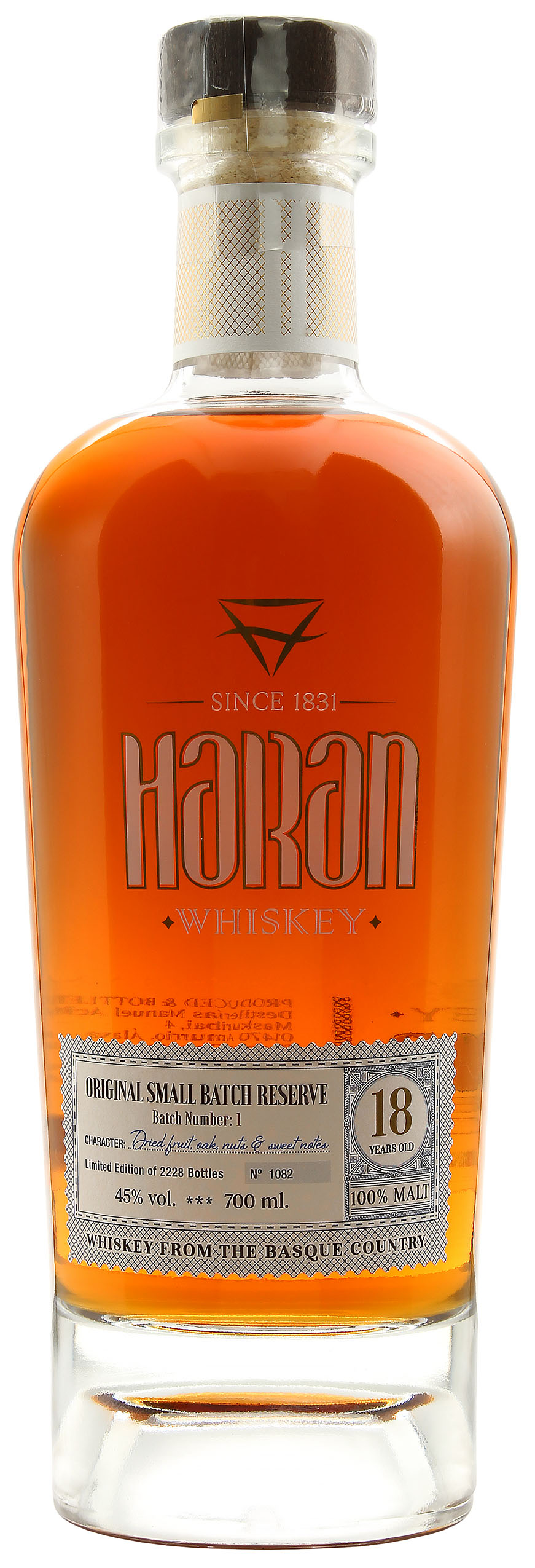 Haran 18 Jahre Reserve Cask Spanish Malt 45.0% 0,7l